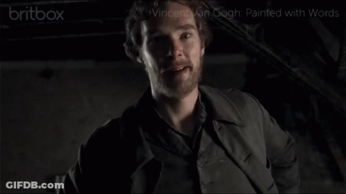 Vincent Van Gogh Word Painting GIF