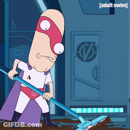 Vindication Alien Mopping GIF