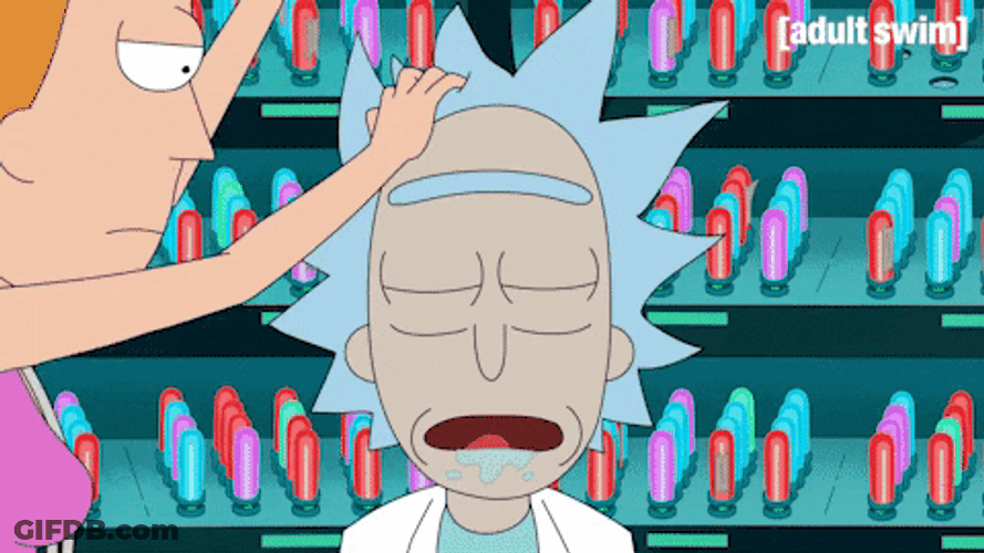 Vindication Rick Sanchez Brain Scanned GIF