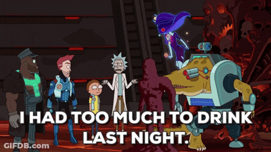 Vindication Too Much To Drink GIF
