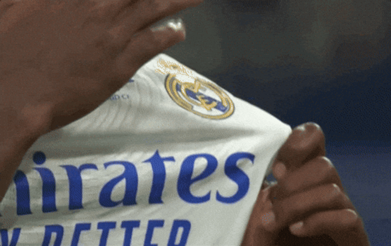 Vini Jr Adidas Men's White Shirt GIF