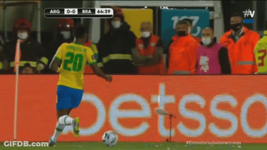 Vini Jr Rainbow Flick GIF