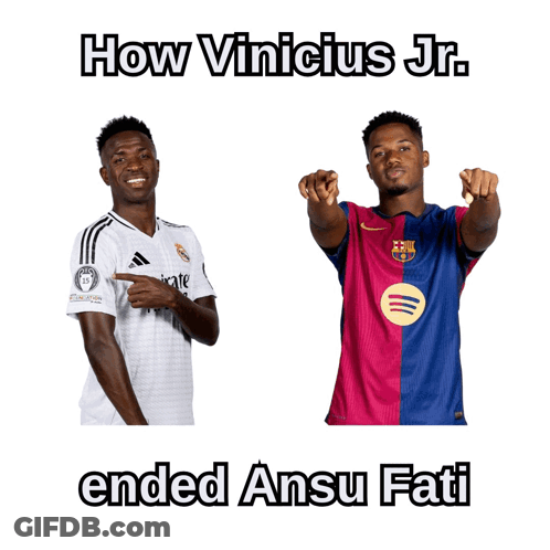 Vinicius Jr. Ended Barcelona's Next Talent Ansu Fati GIF