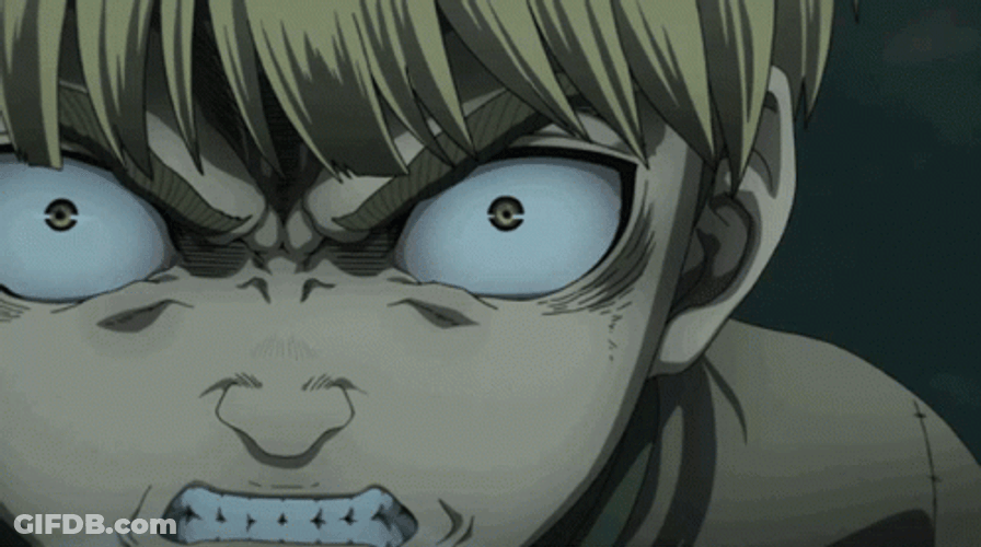 Vinland Saga Enraged Thorfinn GIF