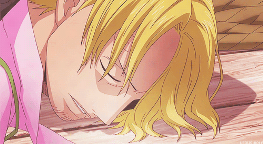 Vinsmoke Sanji Exhausted And Laying Down GIF