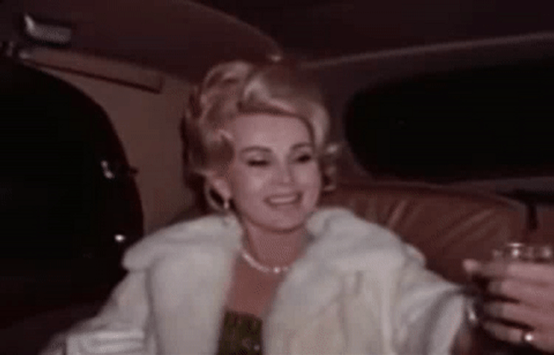 Vintage Actress Drinking GIF