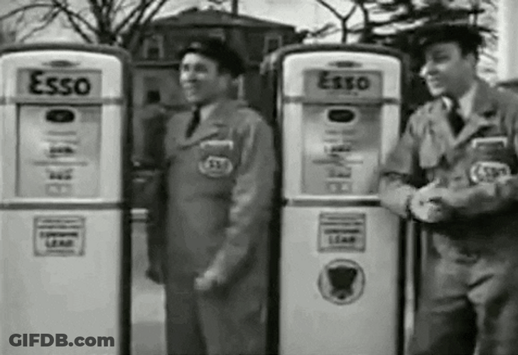 Vintage Ad Singing Gas Boys GIF