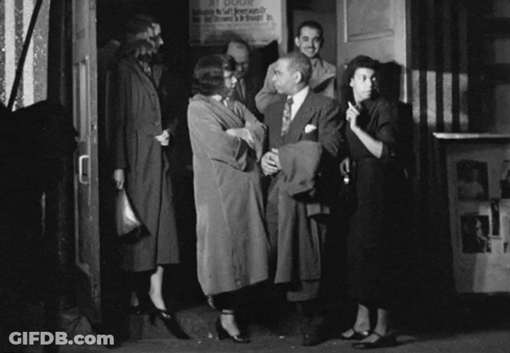 Vintage African American Christmas Night Out GIF