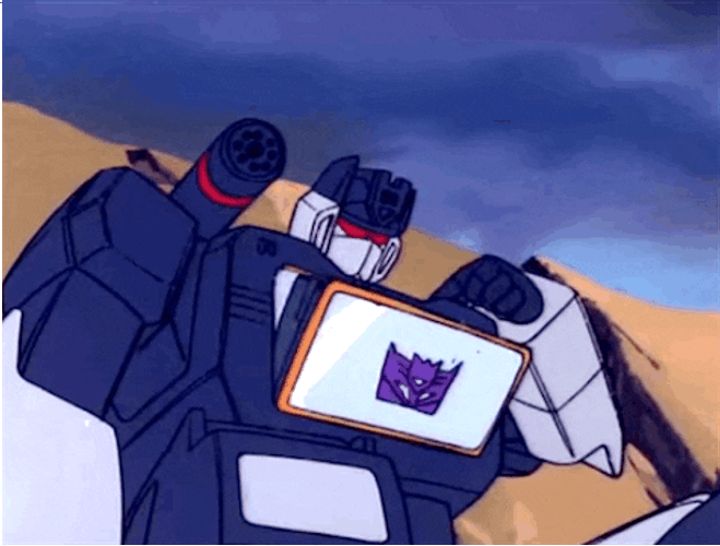 Vintage Animated Transformers Decepticons GIF