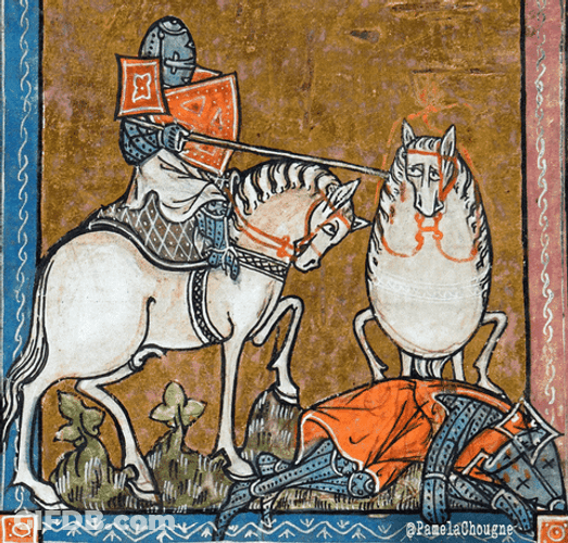 Vintage Art Knight GIF