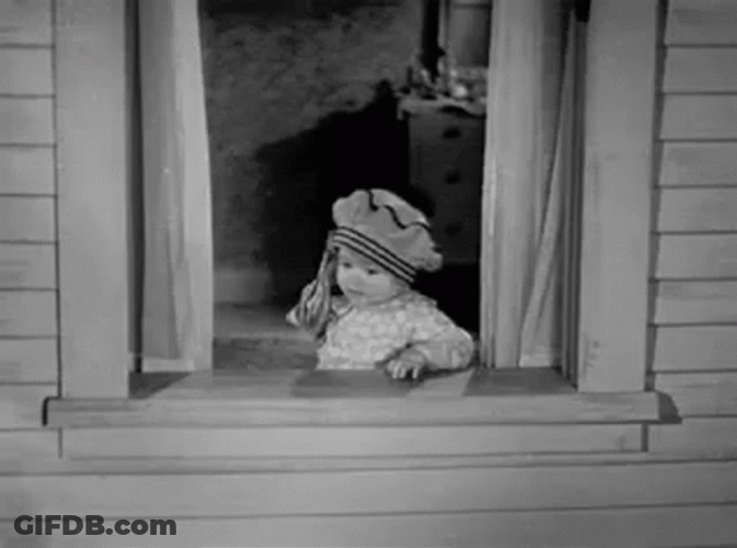 Vintage Baby Throw In The Towel GIF