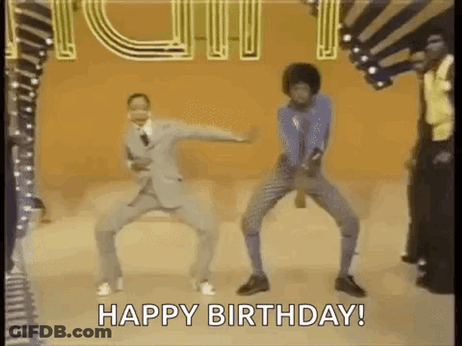 Vintage Birthday Dance Soul Train GIF