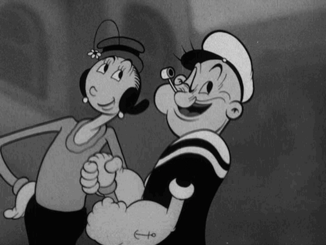 Vintage Classic Cartoon Popeye GIF