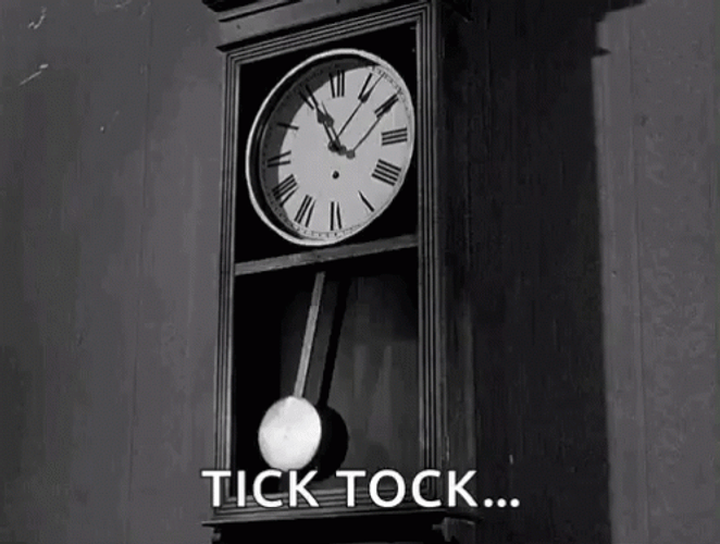Vintage Clock Ticking Tick Tock GIF