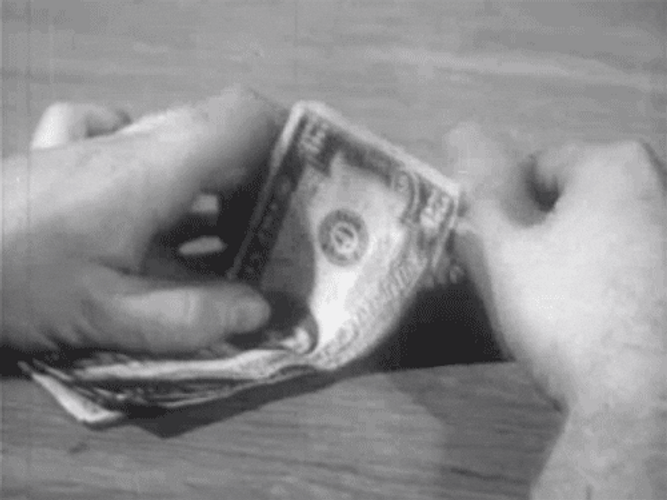 Vintage Counting Money GIF