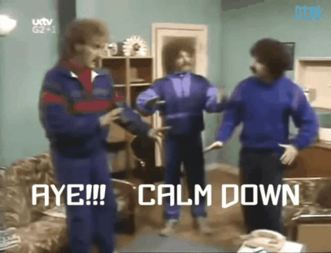 Vintage Film Clip Calm Down GIF