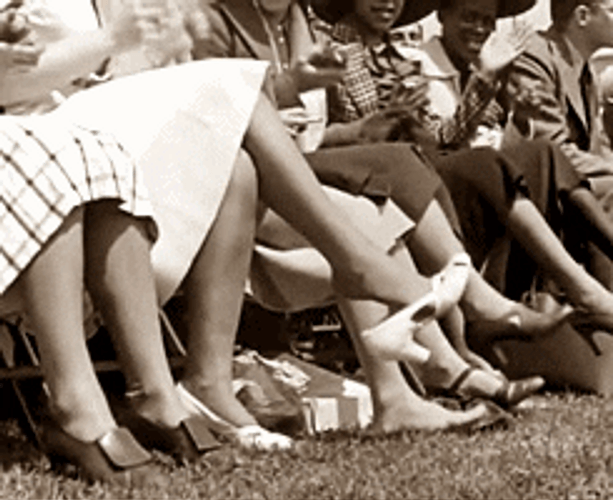 Vintage Foot Tapping GIF