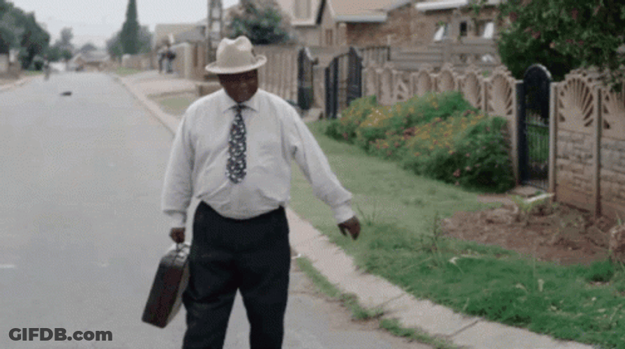Vintage Footage Man Walking Away GIF