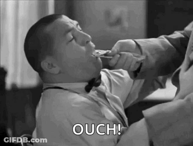 Vintage Forcefully Pulling Teeth Ouch GIF