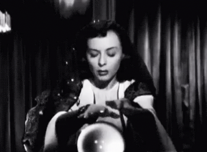 Vintage Fortune Teller Hocus Pocus Crystal Ball GIF