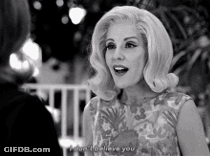 Vintage Girl I Don't Believe You GIF