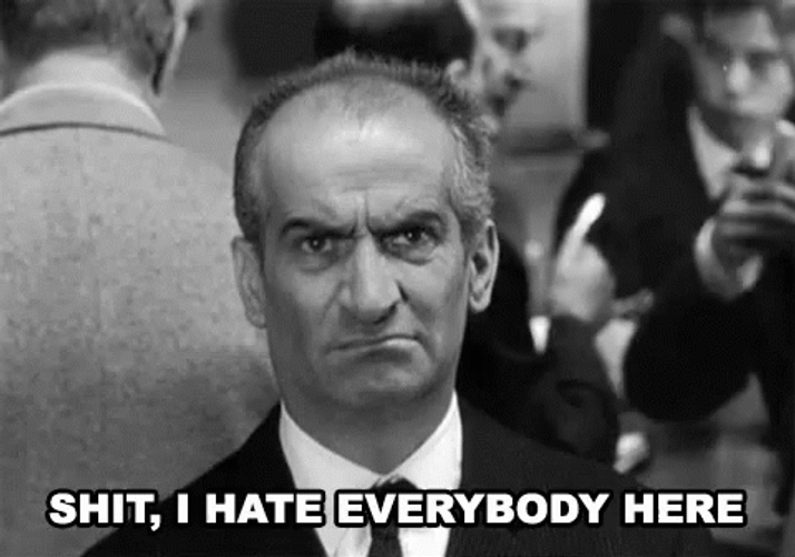 Vintage Grumpy Old Men Louis De Funes GIF