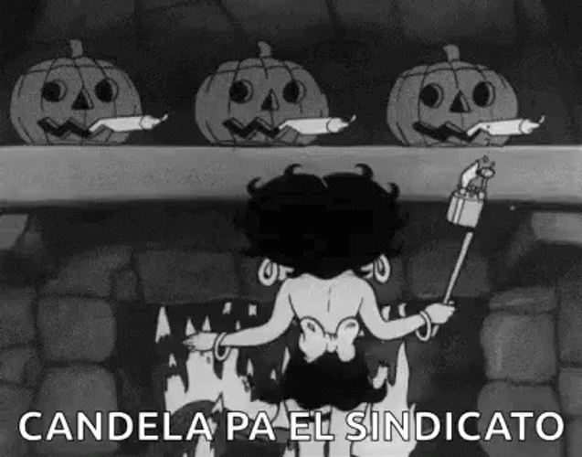 Vintage Halloween Betty Boop GIF