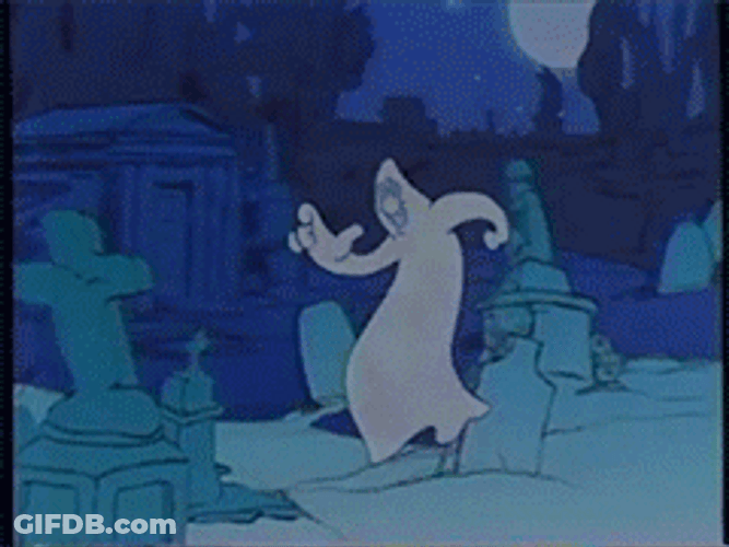 Vintage Halloween Casper Scooby-Doo GIF