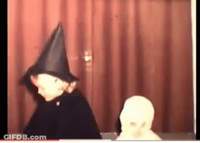 Vintage Halloween Creepy Home GIF