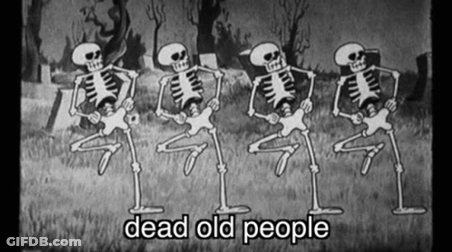Vintage Halloween Dead People GIF