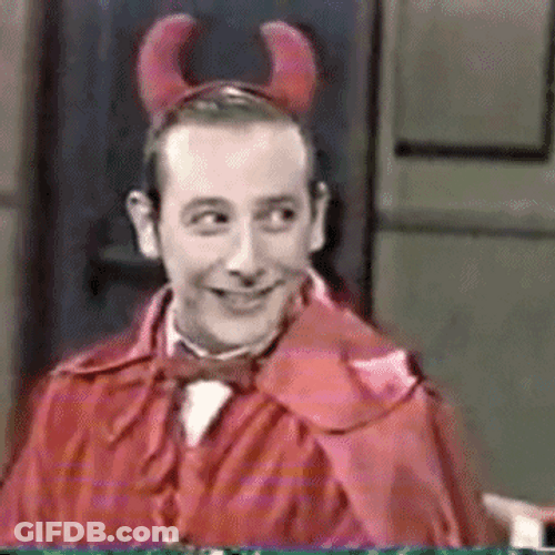 Vintage Halloween Devil Costume GIF