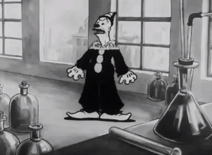 Vintage Halloween Koko Clown GIF