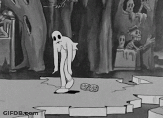 Vintage Halloween Snow-White GIF