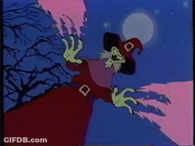 Vintage Halloween Witch Scooby-Doo GIF