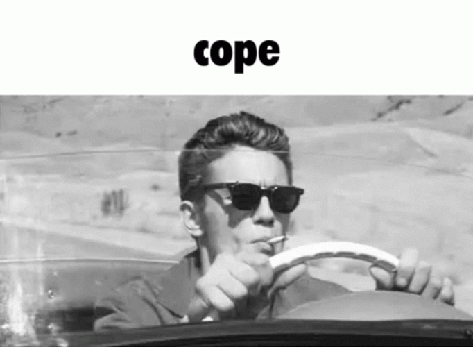 Vintage James Dean Smoking GIF