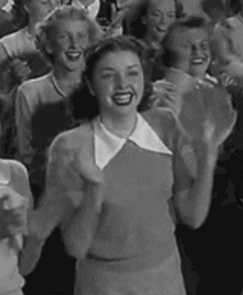 Vintage Ladies Clapping GIF
