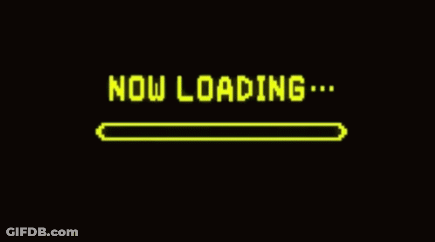 Vintage Loading Bar Completed GIF