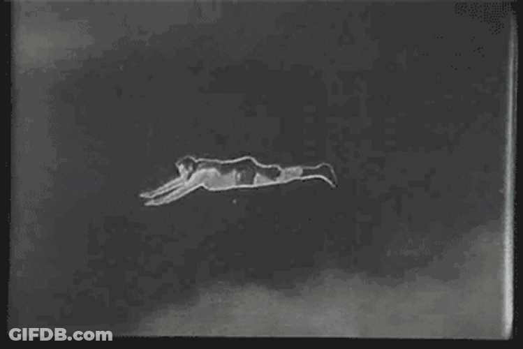 Vintage Man Of Steel Superman Flying GIF