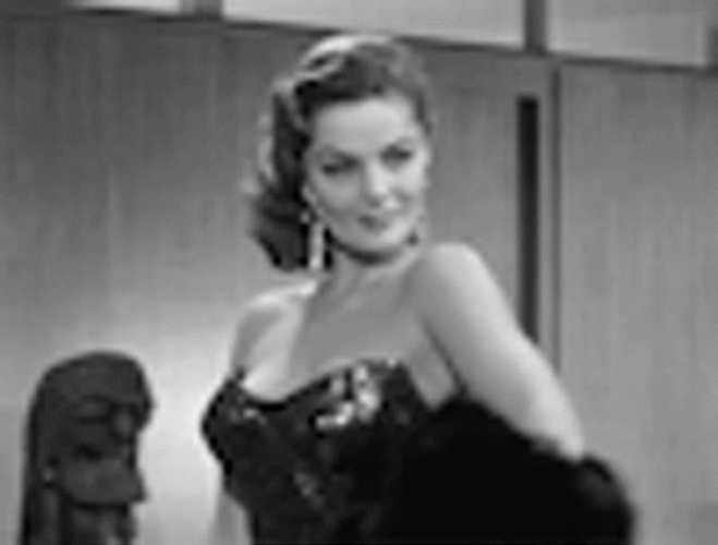 Vintage Marilyn Hanold Flirting GIF