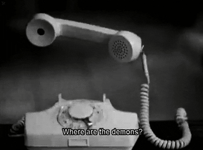 Vintage Monochrome Telephone GIF