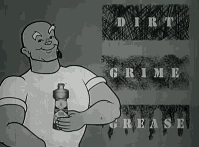 Vintage Mr Clean Animation GIF