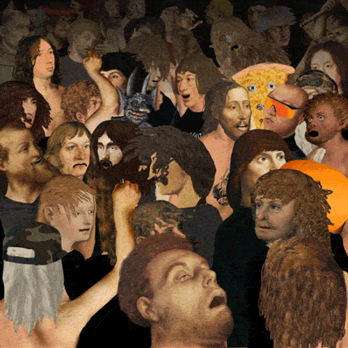 Vintage People Headbanging GIF