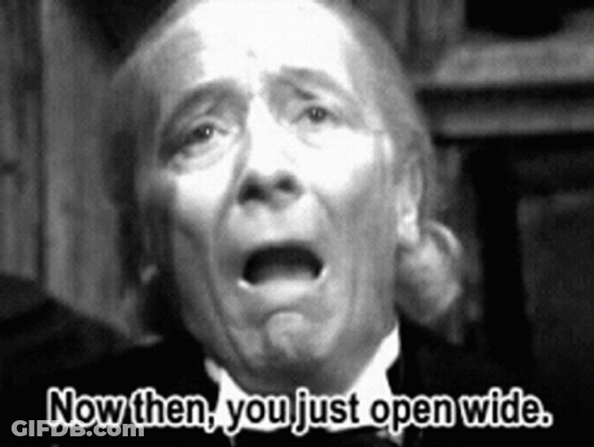 Vintage Pulling Teeth Open Wide GIF