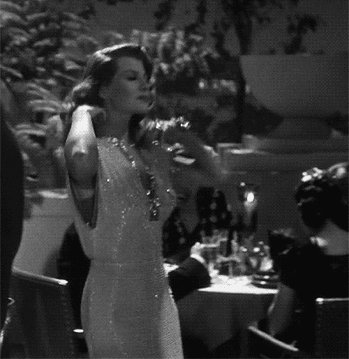 Vintage Rita Hayworth Hair Flip GIF