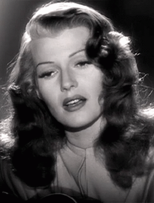 Vintage Rita Hayworth Sad Expression GIF