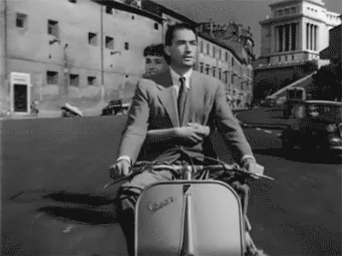 Vintage Roman Holiday Film GIF