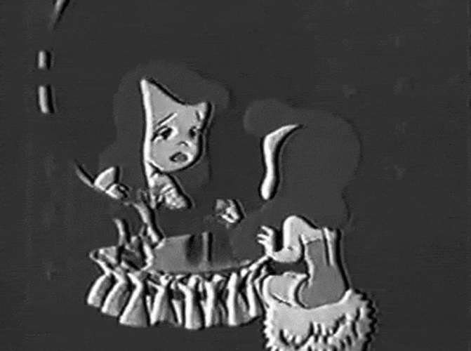 Vintage Sad Girl Cartoon GIF