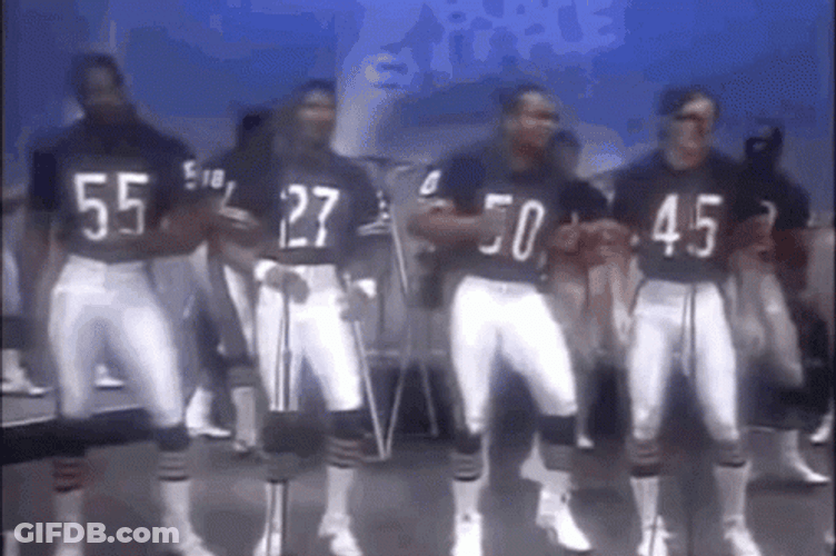 Vintage Super Bowl Shuffle Dance GIF