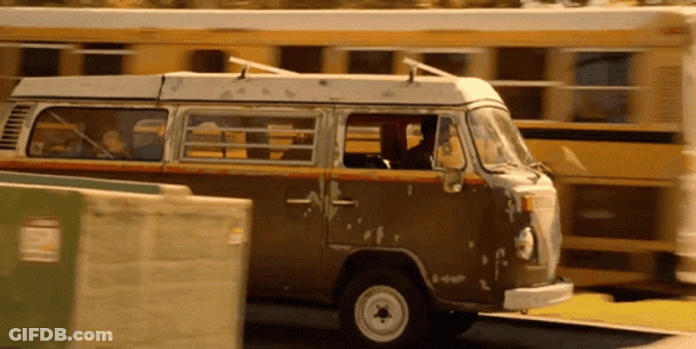 Vintage Van Cool Ride GIF