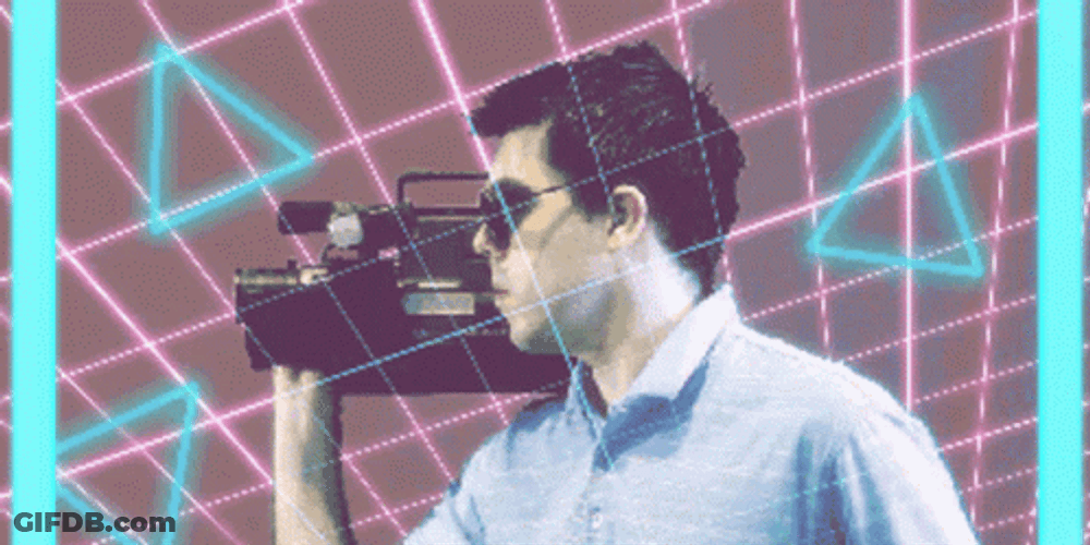 Vintage Vhs Camera Retrostyle GIF
